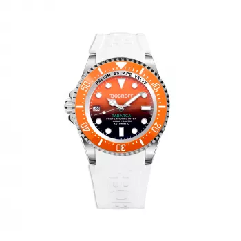 Relógio de homem BOBROFF MAN BF0004ibnBF 42mm analógico de quartzo mostrador preto bracelete de couro