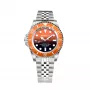Relógio analógico de quartzo de homem BOBROFF MAN BF0004ibnBFST 42mm mostrador azul bracelete de couro castanho