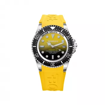 BOBROFF MAN BF0008-BFSTA Relógio analógico de quartzo 44mm prateado aço inoxidável malha milanesa