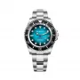 BOBROFF MAN BF0009 Relógio analógico de quartzo 44mm - Mostrador preto, Bracelete de pele preta
