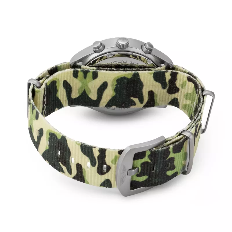 Relógio de homem BOBROFF BF0020 analógico de quartzo 42mm aço inoxidável pele preta