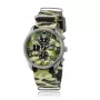 Relógio de homem BOBROFF BF0020 analógico de quartzo 42mm aço inoxidável pele preta