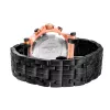 BOBROFF MAN BF1001M15M 44mm relógio analógico de quartzo com mostrador preto e bracelete de pele genuína