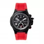 Relógio analógico de quartzo BOBROFF MAN BF1002M14 42mm mostrador preto bracelete de pele