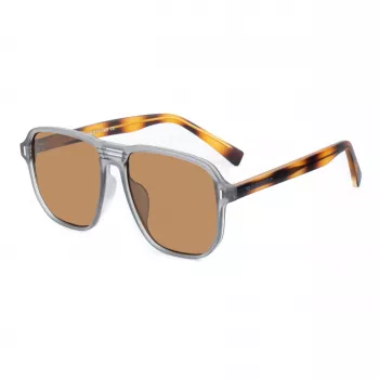 BOBROFF HOMEM BFG0003-C5 Óculos de sol retangulares UV400 Lente de policarbonato 56/17/145 mm