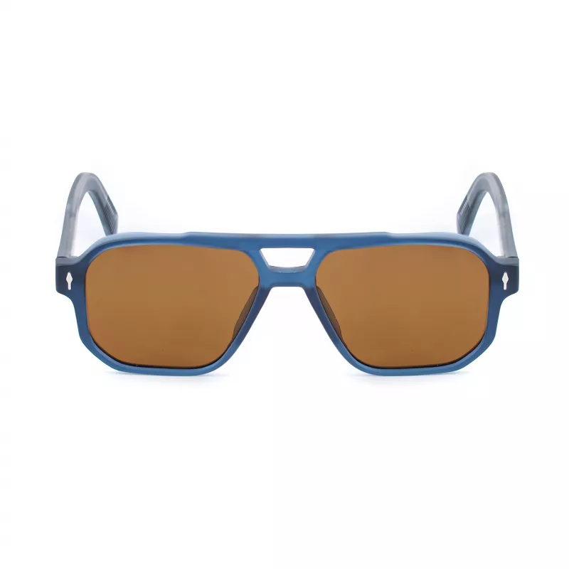 Óculos de sol BOBROFF MAN BFG0007-C4 - armação retangular em acetato com proteção UV400 - 55/15/143 mm
