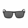 BOBROFF Óculos de Sol Retangulares Polarizados de Homem BFG0033-S05P - Armação Preta, Lentes Cinzentas, 57-18-138 mm
