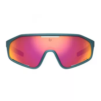 Óculos desportivos Bolle BS010009 unissexo - armação de nylon preta, lentes de policarbonato cinzentas, proteção UV400