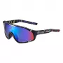 Óculos de sol unissexo Bolle BS010011 com lente shield de 136mm, policarbonato, armação de nylon, UV400