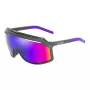Óculos de sol Bolle BS018012 unissexo semi-aro preto mate lente TNS Gun 143mm