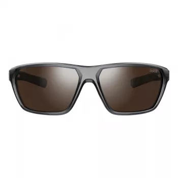 Óculos desportivos BOLLE BS045002-S unissexo - armação preta mate, lentes cinzentas fumadas, 63/15/130 mm