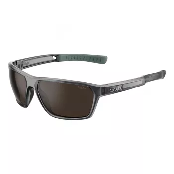 Óculos desportivos BOLLE BS045002-S unissexo - armação preta mate, lentes cinzentas fumadas, 63/15/130 mm