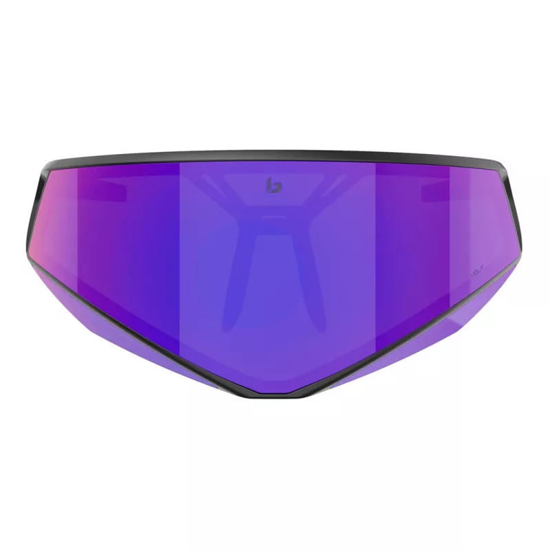 Óculos de sol unissexo Bolle BS033002 - armação preta mate, lentes cinzentas, 155 mm