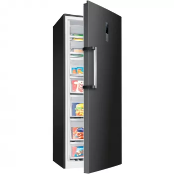Congelador vertical BOMANN GSVS 7365 Convertible SmartSteel Dark aço inoxidável 360L NoFrost