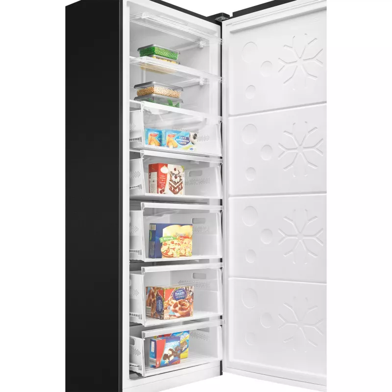 Congelador vertical BOMANN GSVS 7365 Convertible SmartSteel Dark aço inoxidável 360L NoFrost