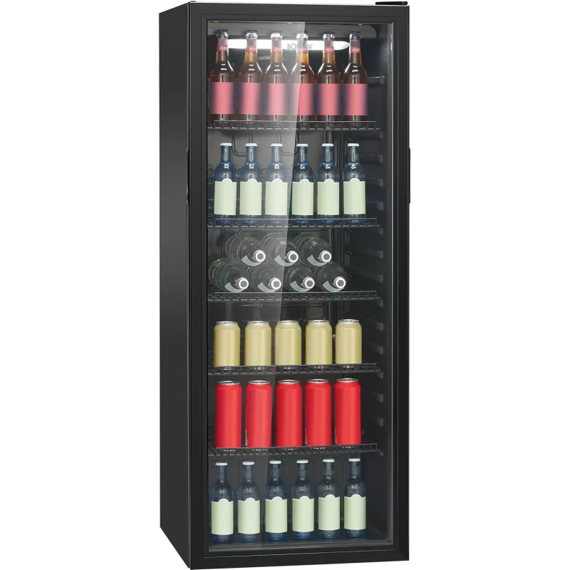 Bomann KSG 7292 Frigorífico com Porta de Vidro 143 cm Branco