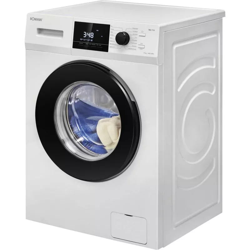 Máquina de lavar roupa de carregamento frontal BOMANN WA 7111, 7 kg, 1400 rpm, branco