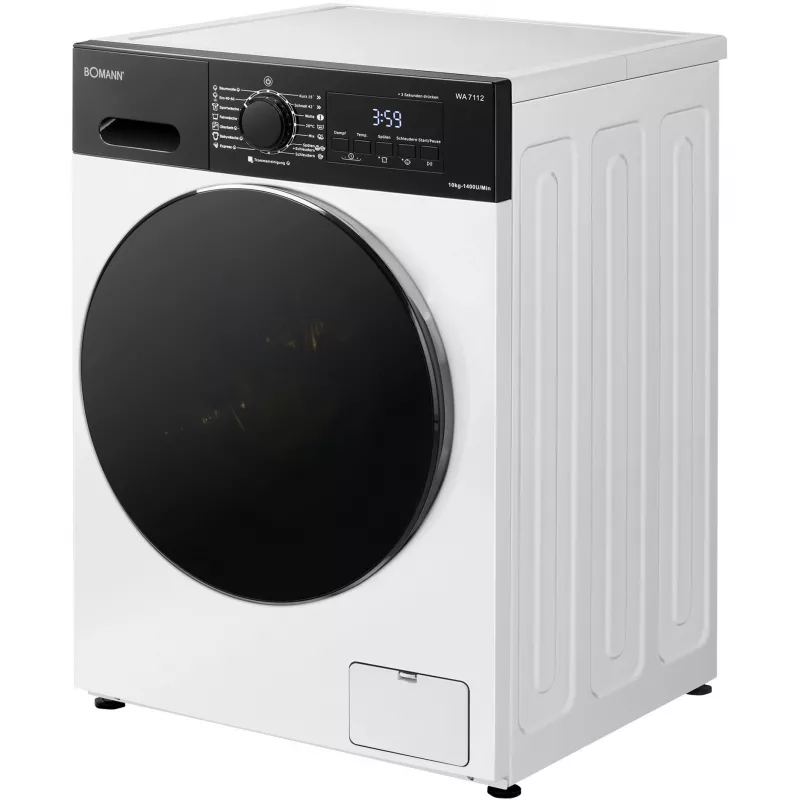 BOMANN WA 7112 Máquina de waffles, branco/preto