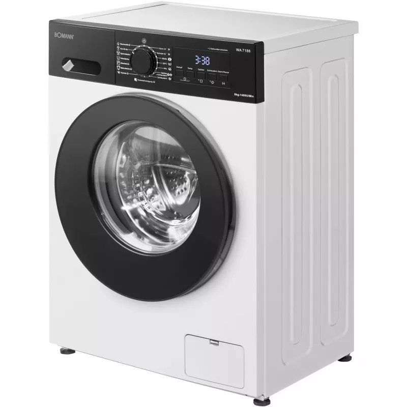 BOMANN WA 7188 Máquina de waffles, branco/preto