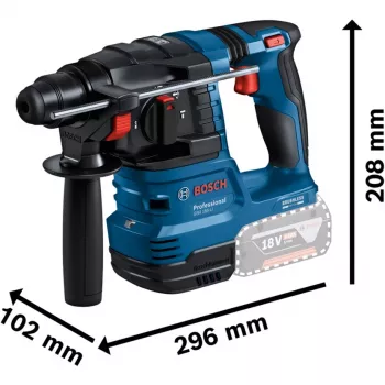 Bosch 18V Professional Conjunto Martelo perfurador GBH 18V-22 + Berbequim aparafusador GSR 18V-45 - (azul/preto, 2x bateria Li-Ion 4.0Ah, broca para martelo e conjunto de pontas, bolsa de ferramentas) (0615V0003D)