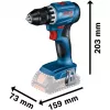 Bosch 18V Professional Conjunto Martelo perfurador GBH 18V-22 + Berbequim aparafusador GSR 18V-45 - (azul/preto, 2x bateria Li-Ion 4.0Ah, broca para martelo e conjunto de pontas, bolsa de ferramentas) (0615V0003D)