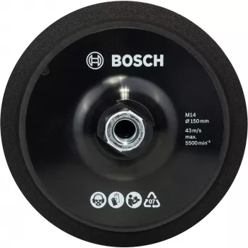 Bosch 2608612027 Prato de apoio M14 150 mm com velcro para rebarbadora