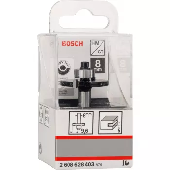 Bosch Accessories 2608628403 Fresa de ranhurar de metal duro, 32 mm de diâmetro de corte, 8 mm de haste, 51 mm de comprimento