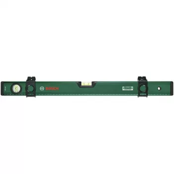 Nível de bolha Bosch DIY 60 cm com cursor de marcação, ranhura em V e base fresada plana – verde