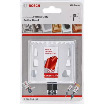 Serra copo Bosch Endurance for Heavy Duty Carbide 83 mm – compatível com Power Change Plus 2608594180