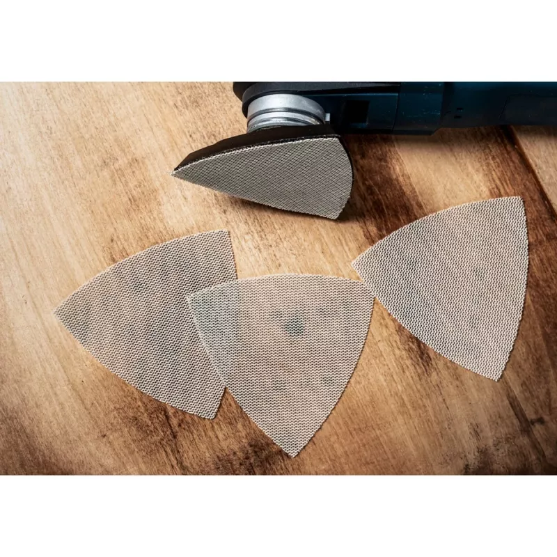 Bosch EXPERT C470 folha de lixa triangular 93x93mm grão 40, pack de 50 para lixadora delta 2608900926
