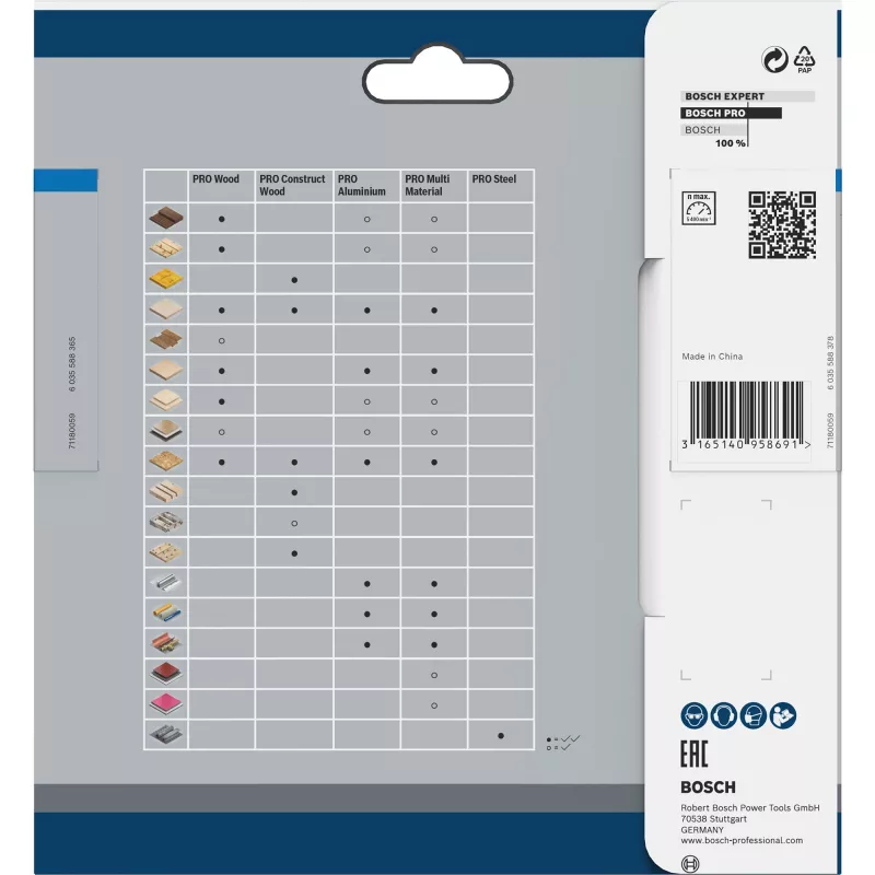 Lâmina de serra circular Bosch Expert for Wood 140 x 20 mm, 30 dentes, TCT, ATB, para serras circulares manuais 2608837747