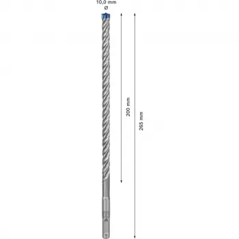Conjunto de brocas de martelo Bosch EXPERT SDS plus-7X 10 mm, 30 unidades, 265 mm de comprimento 2608900188