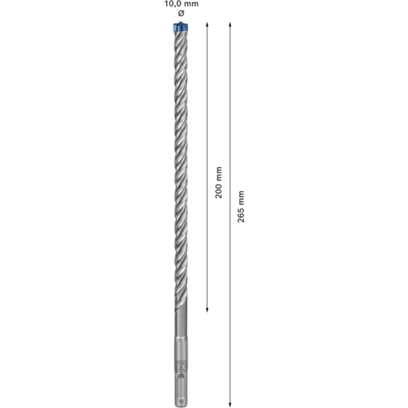 Conjunto de brocas de martelo Bosch EXPERT SDS plus-7X 10 mm, 30 unidades, 265 mm de comprimento 2608900188