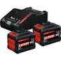 BOSCH EXPERT Starter Set 18V, 2x EXBA 18V-150 + carregador EXAL18V-160 (preto, 2x bateria de iões de lítio 15Ah, AMPShare Alliance)
