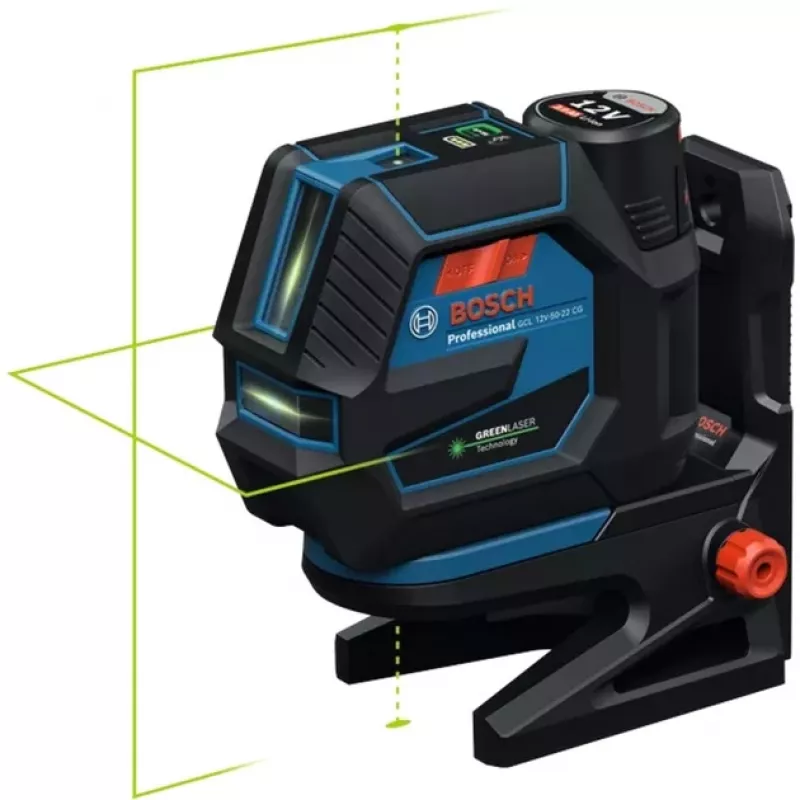 Bosch GCL 12V-50-22 CG Professional Conjunto de laser combinado com suporte RM 20, tripé BT 150, bateria 2,0Ah, carregador e L-BOXX 0601066S01