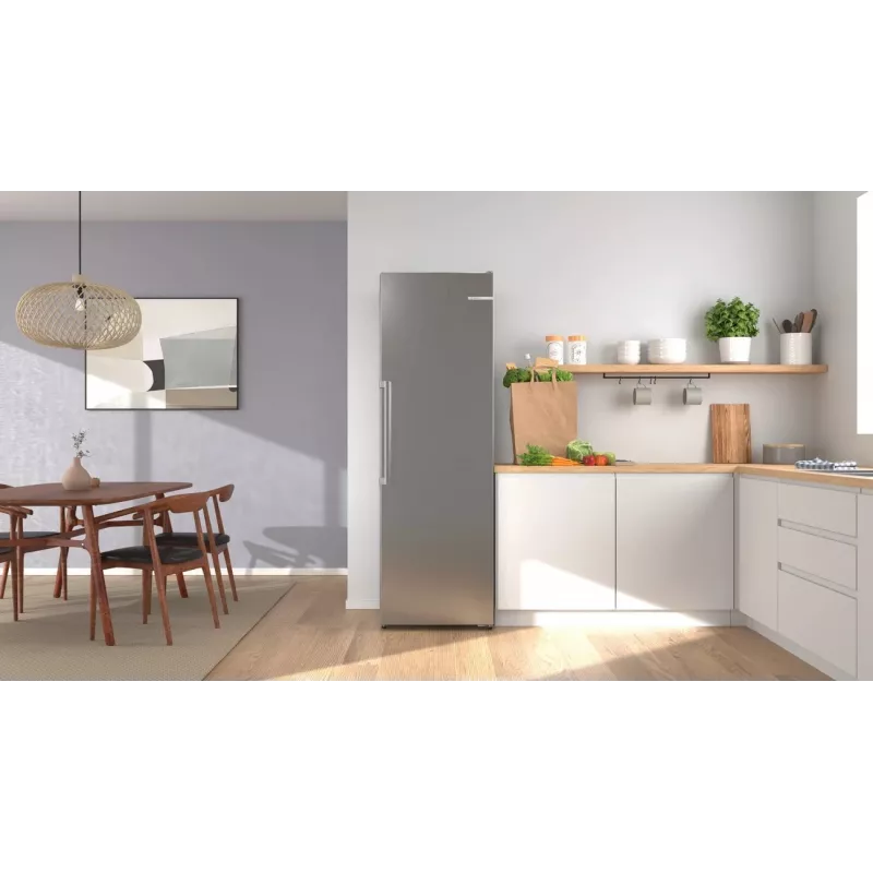 Bosch GSN36AICM Congelador vertical, 242 L, NoFrost, aspeto aço inoxidável