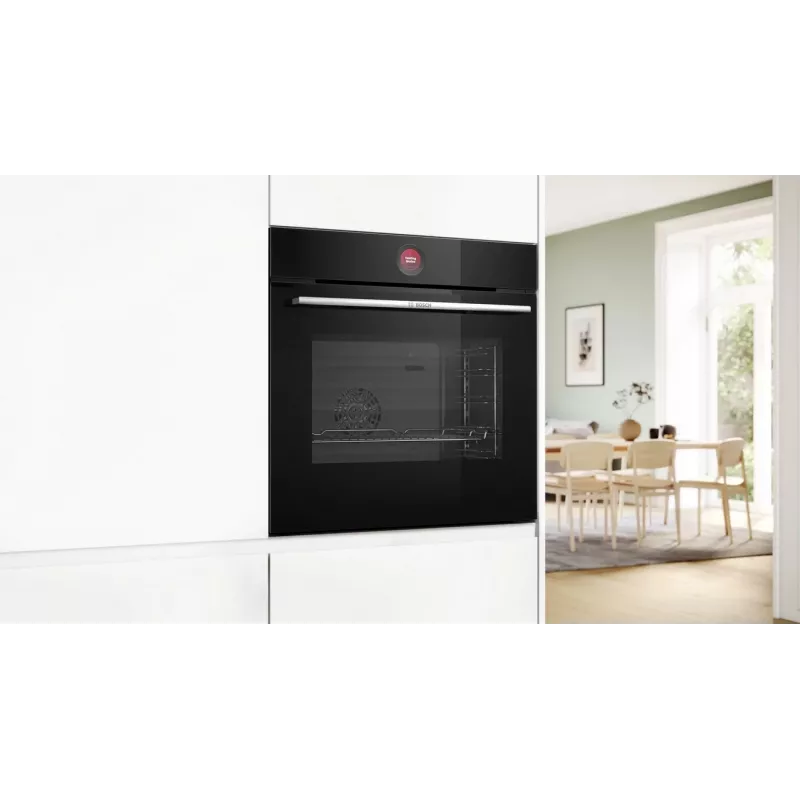 Bosch HBG7341B1 Series 8 forno elétrico de encastrar, 71L, autolimpeza por pirólise, preto, 60 cm