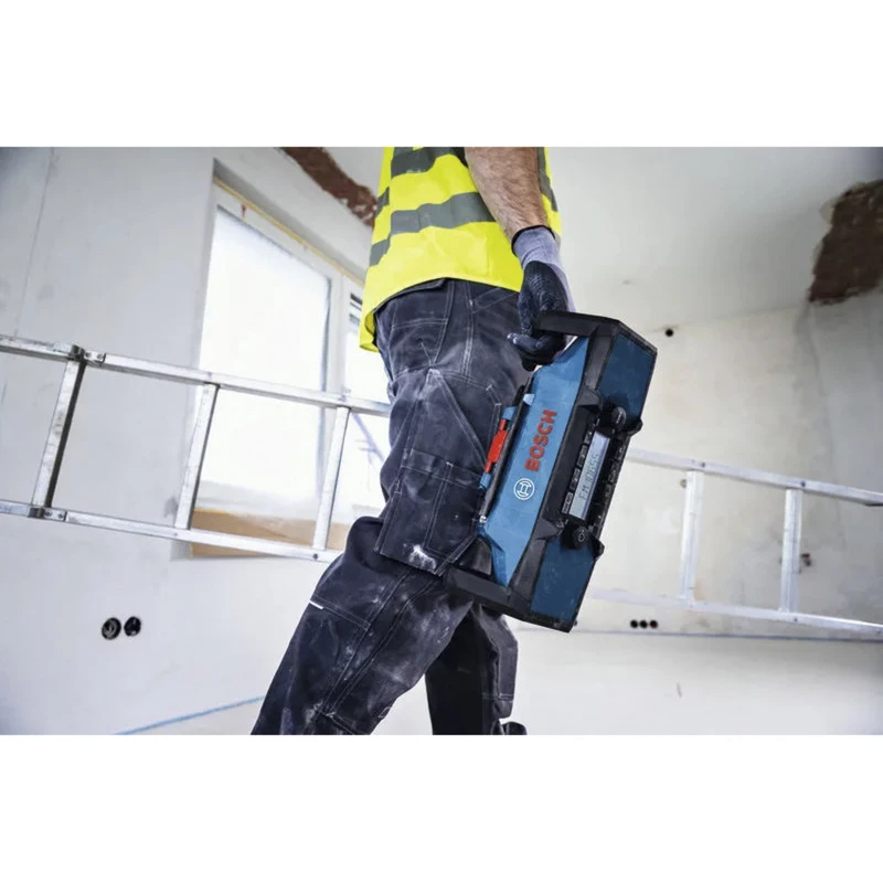 BOSCH HEAVY DUTY GPB18V-3C Professional rádio FM Bluetooth (azul/preto, aparelho sem bateria)