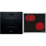 Bosch HND211LB2 conjunto de forno de encastrar e placa de indução preto (HEF113BB0 + NKN645GA2E)