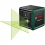 Bosch Home and Garden Quigo Green Conjunto de Laser de Linhas Cruzadas com Grampo, Placa Adaptadora e Tripé de Alumínio de 1,1 m 0603663CZ1