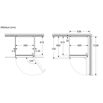 Combinado frigorífico-congelador Bosch KSN36AICM, 302 L, NoFrost, aspeto Inox, classe de eficiência energética C
