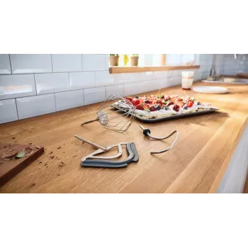 Bosch MUM58359 Robot de cozinha vermelho rubi/prateado 1000W 3,9L tigela de aço inoxidável