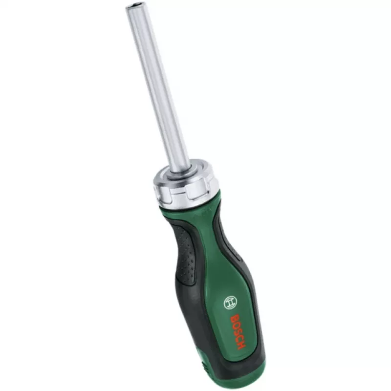 Conjunto de chave de fendas com catraca para bits Bosch PowerTools, 13 peças, binário até 50 Nm, verde/preto (1600A032V0)