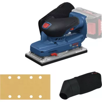 BOSCH POWERTOOLS Lixadeira excêntrica a bateria GSS 18V-18 Professional Solo, 18 V (azul/preto, sem bateria e carregador, em L-BOXX)