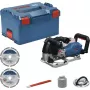 Fresadora de ranhuras a bateria BOSCH PowerTools GNF 18V-40 Professional Solo, 18 Volt (azul/preto, sem bateria e carregador, em L-BOXX)