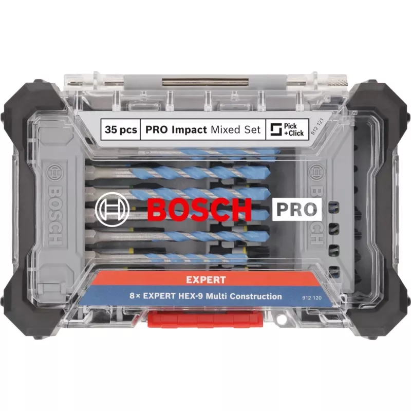 Conjunto de 35 pontas de aparafusar Bosch PRO Impact e Multi 2608521U82