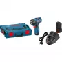 Chave de impacto sem fio Bosch Professional GDS 12V-115 com 2x baterias de iões de lítio 3,0 Ah, L-BOXX