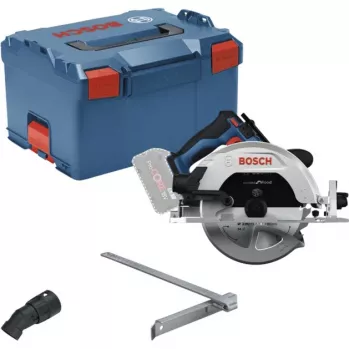 Serra circular manual a bateria Bosch Professional GKS 18V-68-2, 18 V, lâmina de 190 mm, Solo (sem bateria e carregador), azul/preto, em L-BOXX