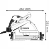 Serra de imersão Bosch Professional GKT 55 GCE com calha de guia FSN 1400, 1400 W, azul, L-BOXX
