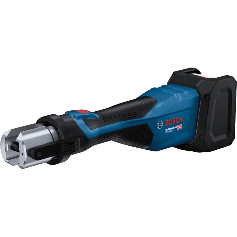 Ferramenta de prensar a bateria Bosch Professional GPT 18V-32 (ferramenta nua, 3 maxilas de prensar SV padrão, L-BOXX)